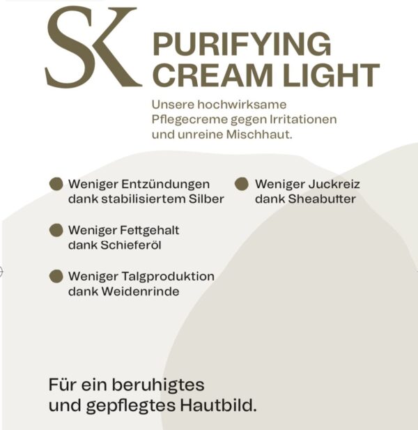 PURIFYING CREAM LIGHT – SUSANNE KHAN SKINCARE - Image 2